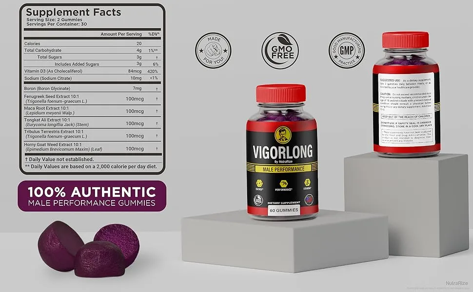vigorlong gummies review and supplement facts